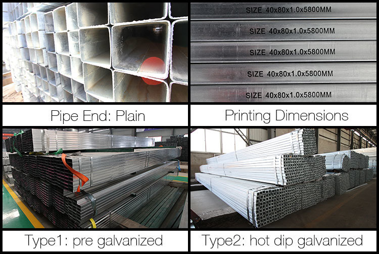 Galvanized Steel Pipe for Construction Building Material