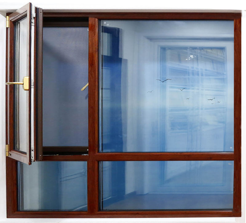 Aluminum Casement Window with 304 Stainless Steel Screen