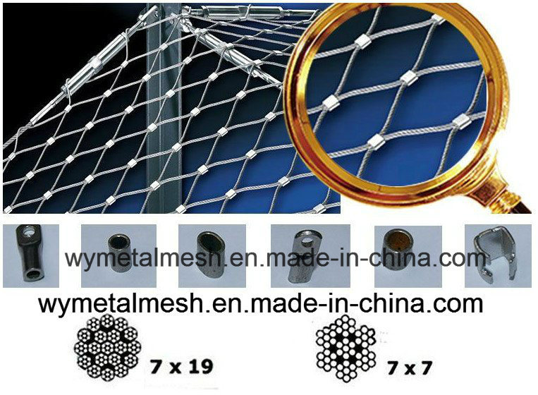316L Stainless Steel Wire Rope Net Steel Cable Net for Bird Enclosures