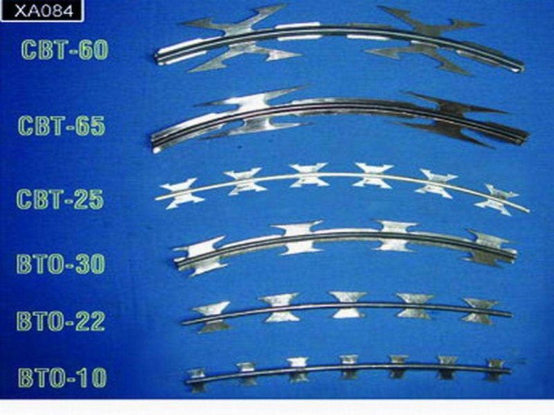 Low Price Razor Barbed Wire Cross Type Razor Barbed Wire Mesh