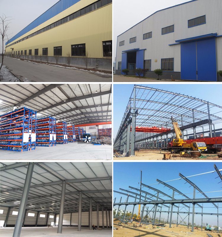 China Steel Structure Prefab Certificated Metal Frame Tire Workshop