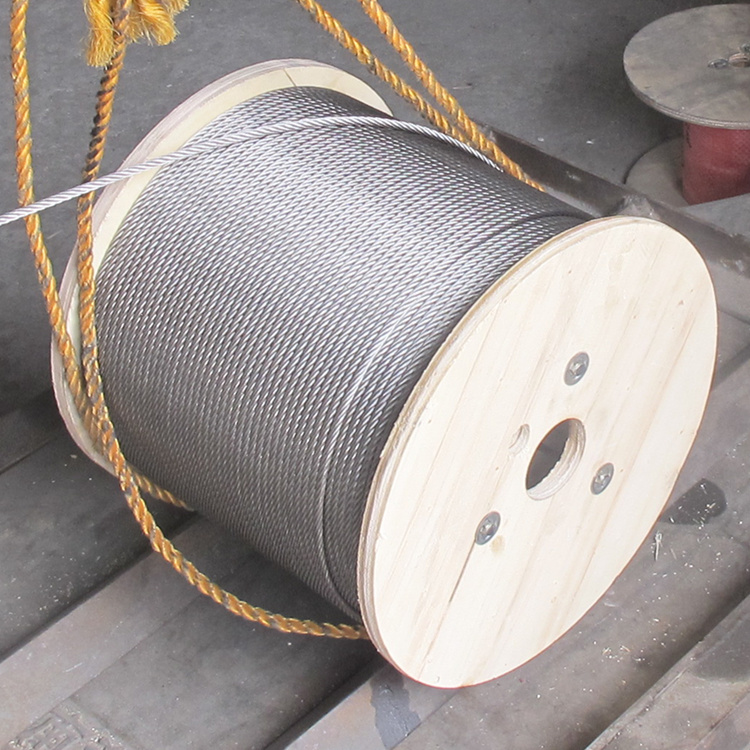 Ungalvanized Steel Wire Rope Yellow Grease Black Oil