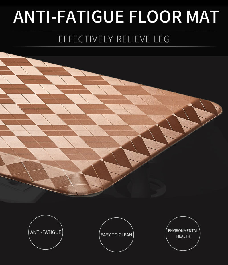 Diamond-Shaped Anti-Slip Floor Mat Anti-Fatigue Kitchen Blankets