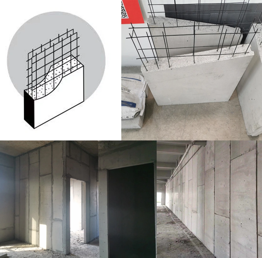 EPS Cement Wall Panel Metal Cement Wall Panel with Steel Mesh