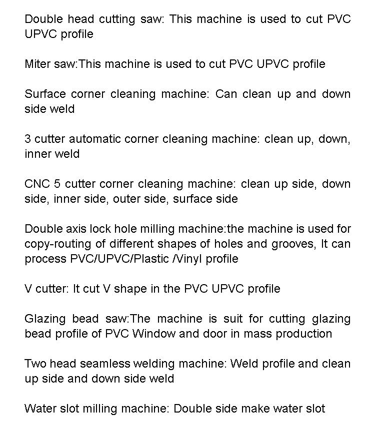 One Head Welder for PVC UPVC Plastic Window and Door