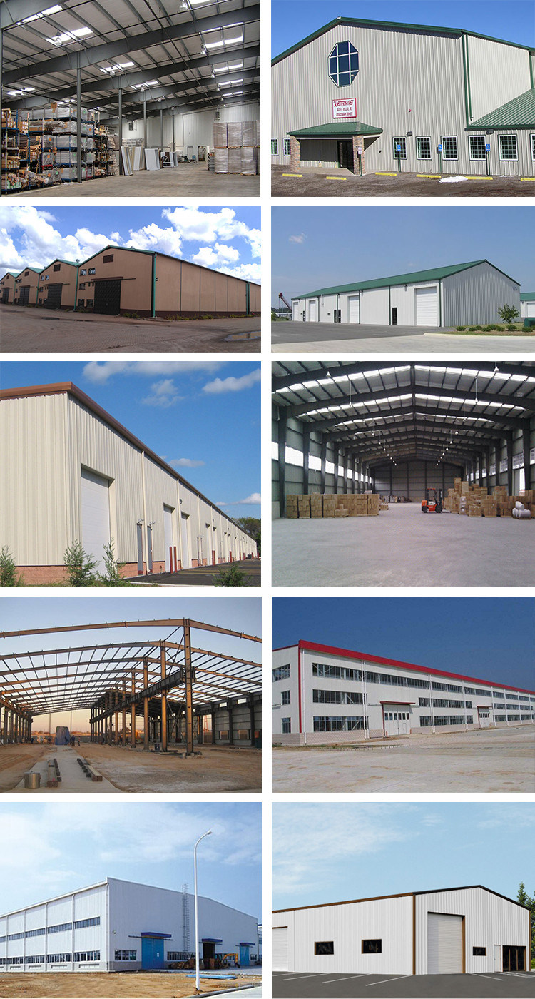 Industrial Prefabricated Building Metal Frame Steel Structure Warehouse for Sale
