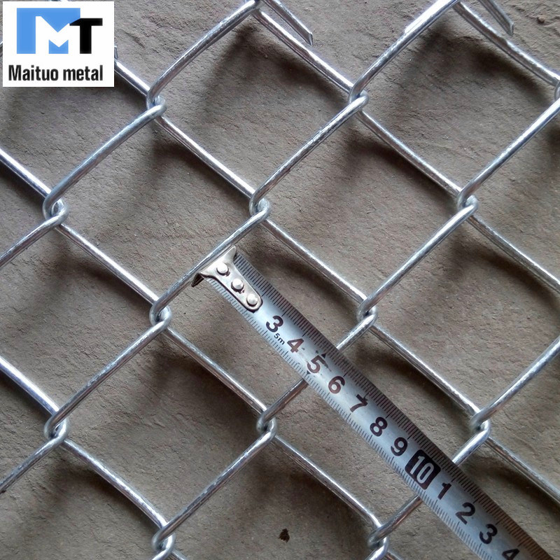 Hot Dipped Galvanized Chain Link Metal Mesh Temporary Fence