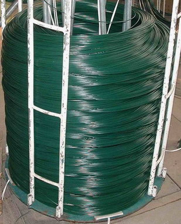 Green Color PVC Coated Wire/PVC Coated Iron Wire