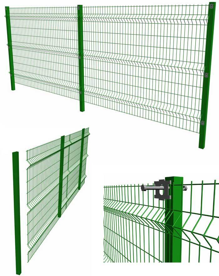 Galvanized Welded Wire Mesh Fence Security 3D Fence Exporting America