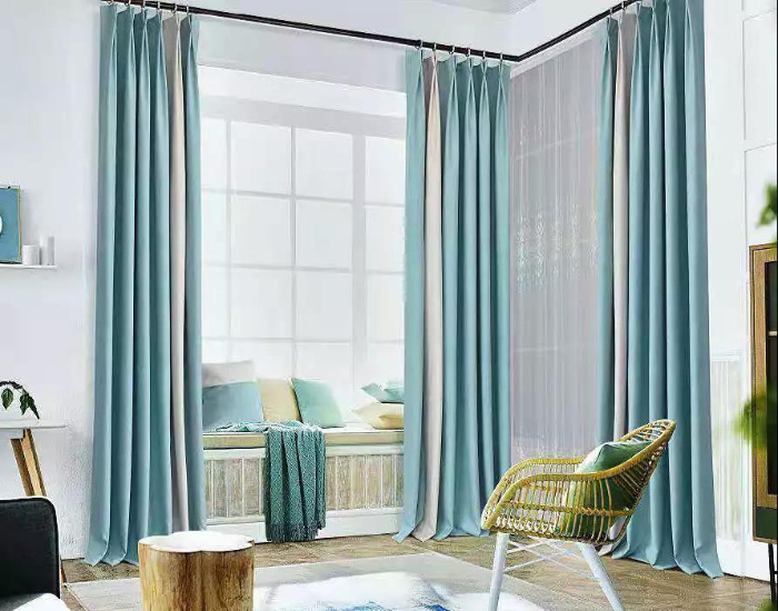 Window Curtain Panel Cashmere Blackout Curtain Blind Fabric