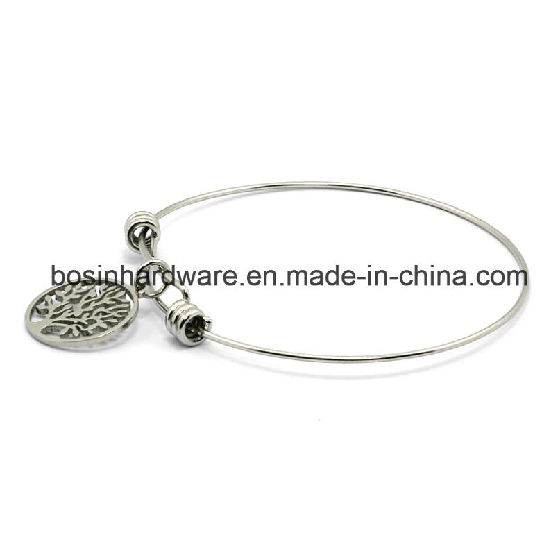 Simple Stainless Steel Adjustable Wire Bracelet