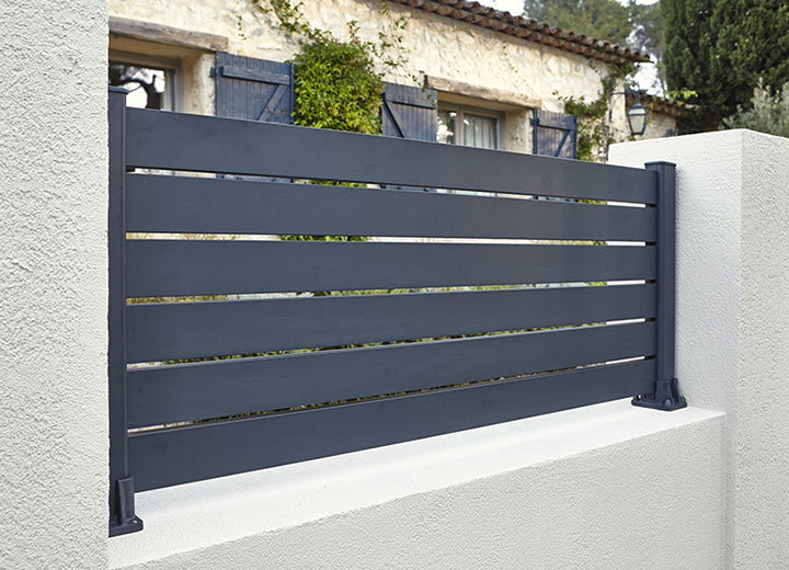 Garden Fence Aluminium Profile Slat Fence Panel