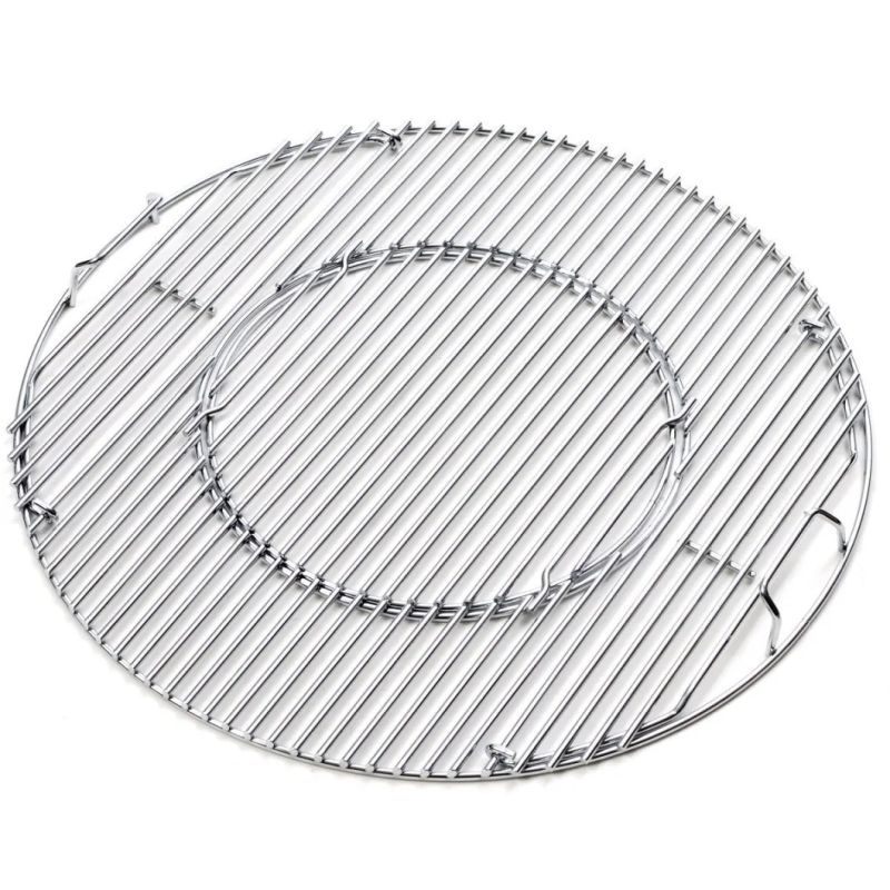 Round Shape BBQ Barbecue Grill 304 Stainless Steel BBQ Wire Mesh Grill Grate