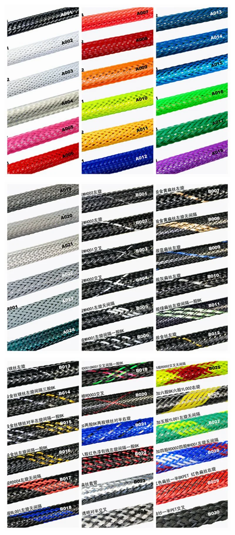Customized Decorative Flexible Braided Cable Wire Sleeve Sheath Mesh
