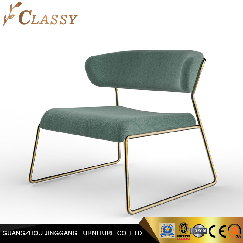 Hotel Leisure Modern Furniture Steel Fabric Chair for Living Room