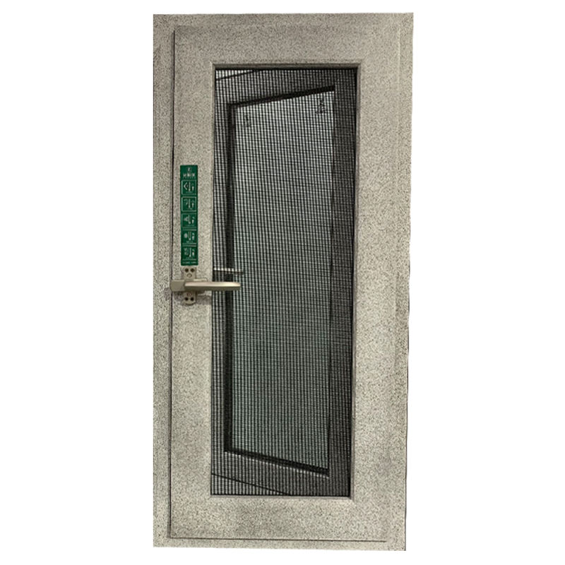 Aluminium Casement Window with Mosquito Net Gray Color for Commercial