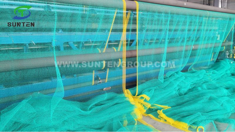 Black Color Polyester Knotless Cargo Net, Container Net, Fall Arrest Net, Safety Catch Net in Construction Sites, Amusement Park