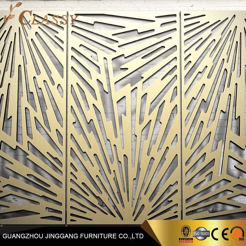 Laser Cutting Metal Carved Panel Decorative Screen Folding Screen
