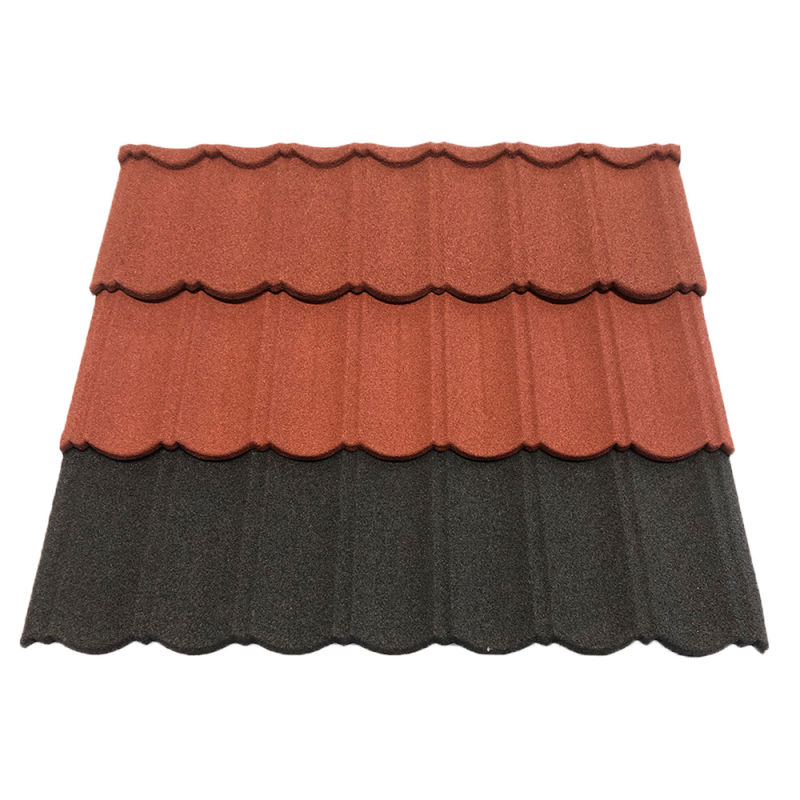 Color Metal Roofing Sheet Material Stone Coated Metal Roof Tile