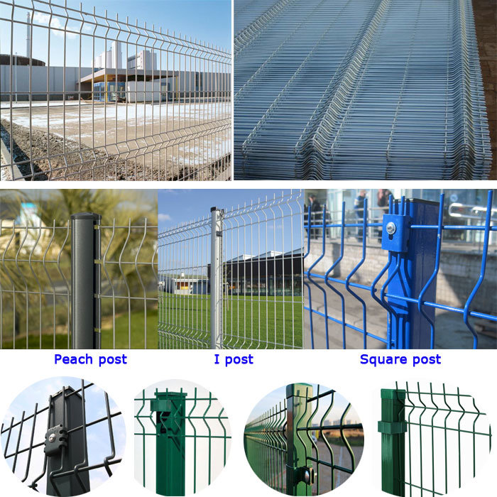 Rigid Welded Wire Mesh Fence Panels Cheap Nylofor 3D Bending Fencing for Farm