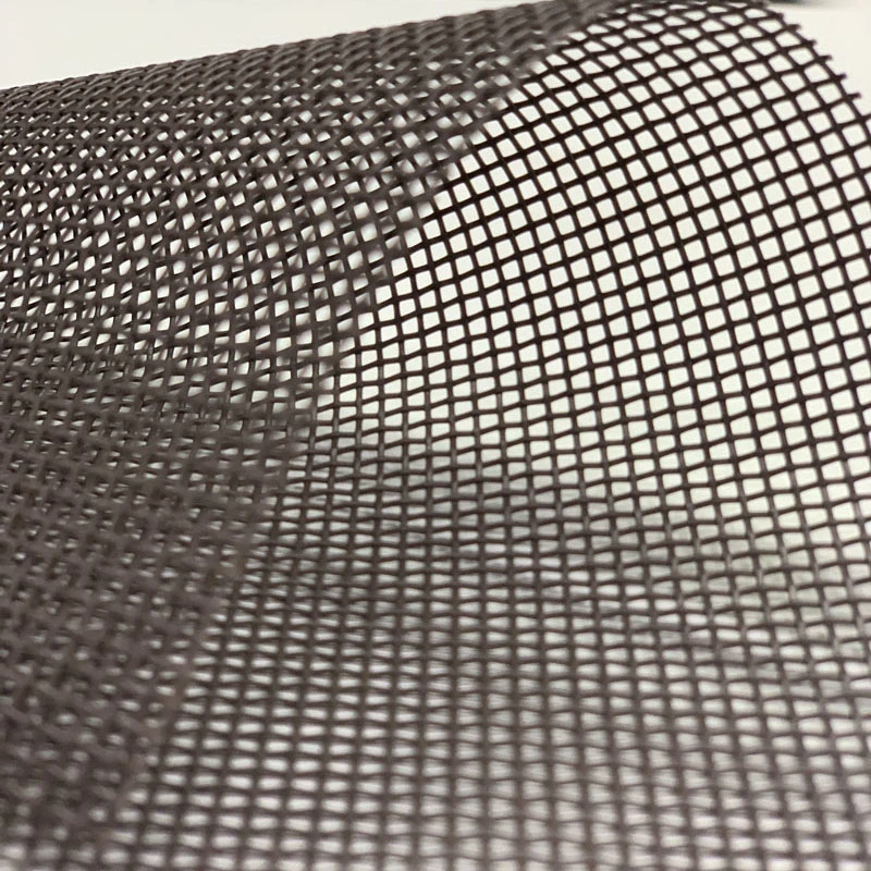 PVC Open Weave Vinyl Coated Woven Polyester Mesh Fabric