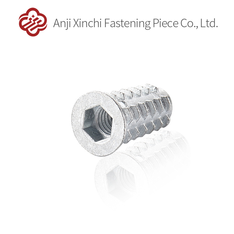 Hexagon Socket Full Threaded Barbed D-Nut Mechanical Parts Hardware Fasteners