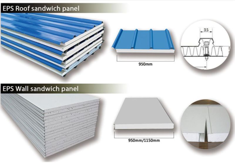 Metal EPS Sandwich Roof Panel/Polystyrene Foam Composite Sandwich Board