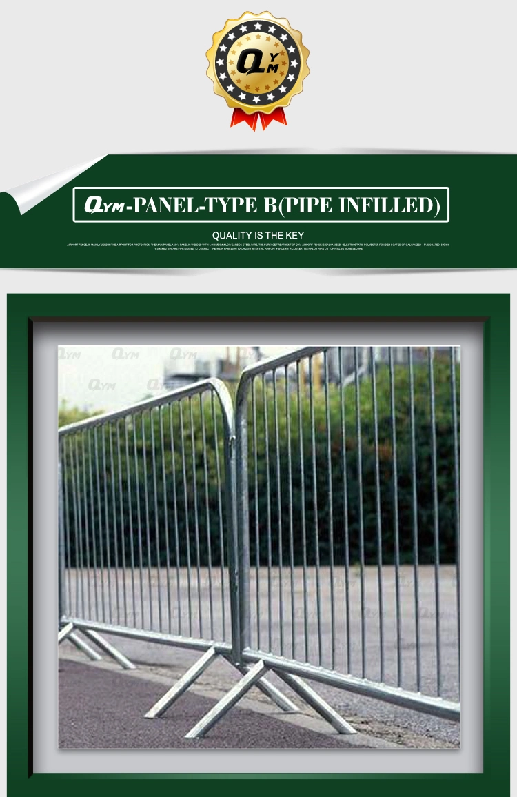 Galvanized Chain Link Temporary Fence Control Steel Barrier