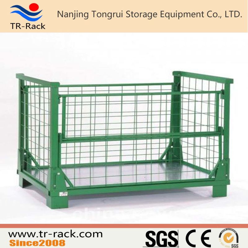 Stackable Steel Wire Mesh Cage for Warehouse Storage