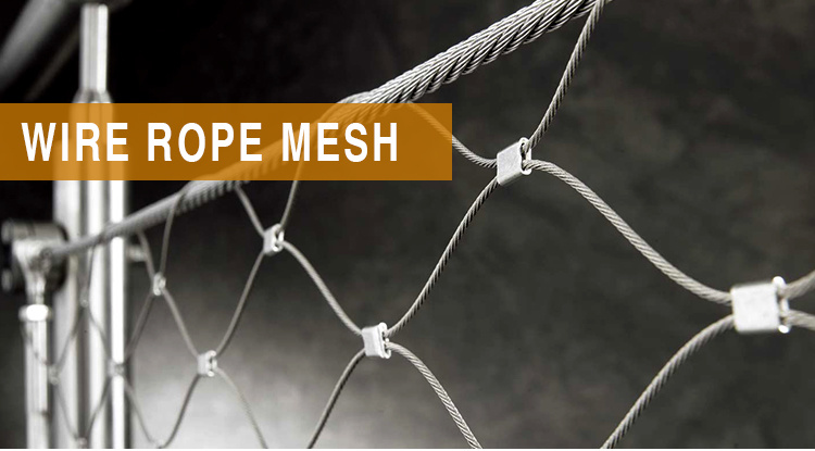 Wire Rope Mesh Net Rock Fall Protection Wire Mesh