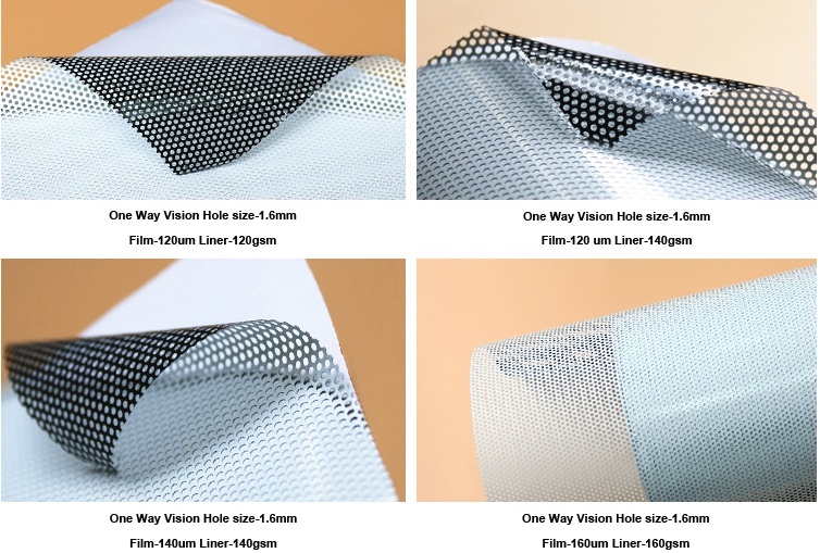 40% Perforated Adhesive Window One Way Vision Sticker