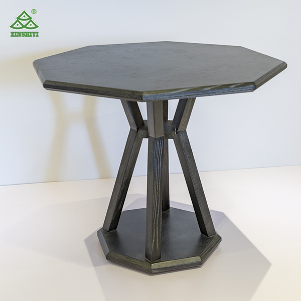 Wooden Side Tables with Metal Frame Nesting Coffee Tables