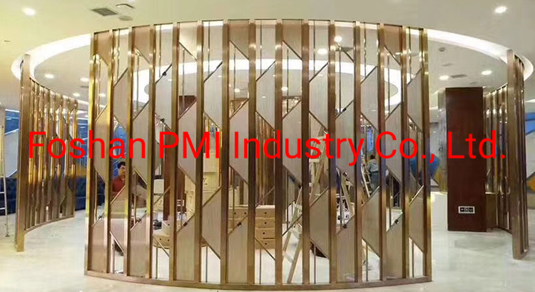 Decorative Color Coated Stainless Steel Screen/ Brass Screen for Home/Hotel/Office Partition Screen