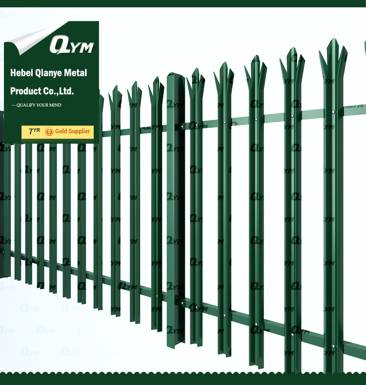 W Profile D Profile Steel Welded Wire Mesh Palisade Fencing