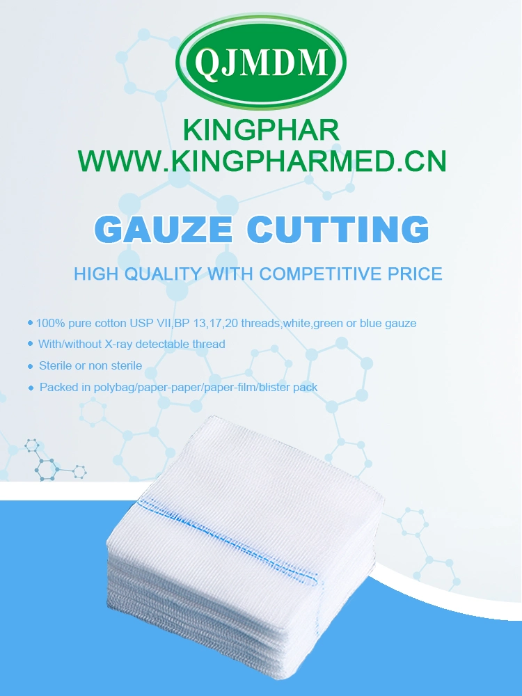Different Cutting Manufacturer Made Y/I Cut Gauze Swab Medical Absorbent Sterile Gauze Sponges Gauze Dressing Swab Gauze Bandage Gauze Pads