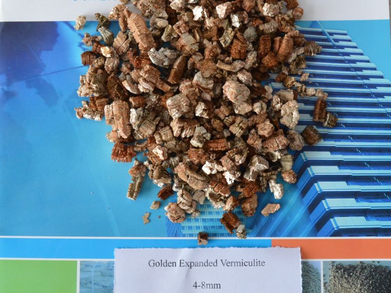 Golden Expanded Vermiculite Silvery Expanded Vermiculite