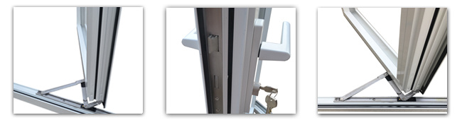 Customized Aluminium Horizontal Sliding Safety Security Windows with Fiber/Stainless Steel Mosquito Net