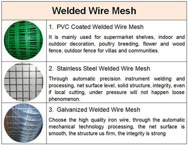 0.7mm PVC Coated Welded Wire Mesh /PVC Coated 0.5mm Welded Wire Mesh