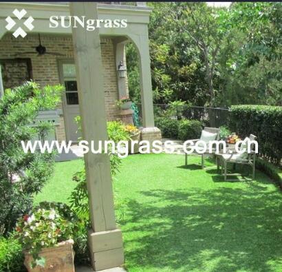 Flat Shape 4-Tones 18mm 14 Stitches Artificial/Synthetic/Landscape/Recreation Grass for Decoration