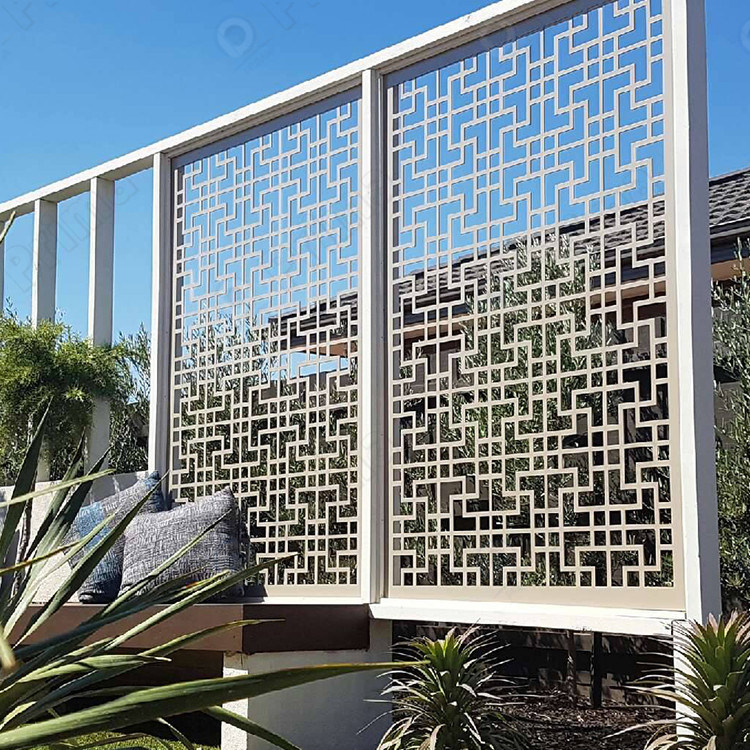Outdoor Decorative Laser Cut Fence Metal Screen Panel