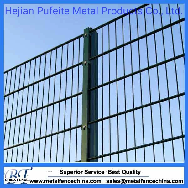 Ral 6005 Green Powder Coating Double Wire Fence Panel (656 / 868) 