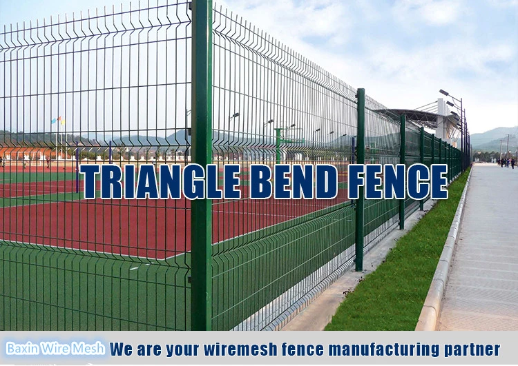 PVC Coated Airport Triangle Welded Wire Mesh Fence