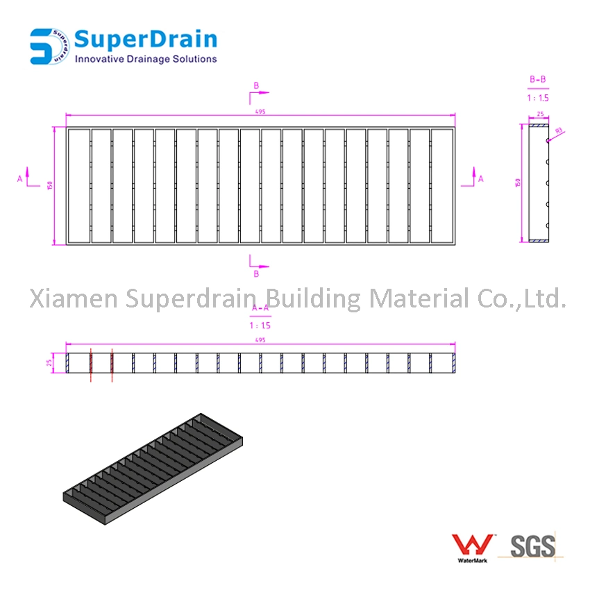 Stainless Steel Grating for Walkway Grating and Anti-Slip Grating