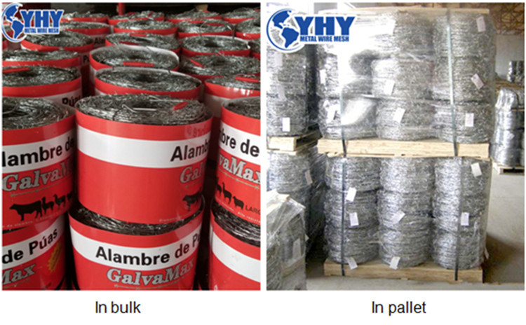 Hot Dipped Galvaznied Barbed Wire 7.5cm Barbed Wire Distance for Fence