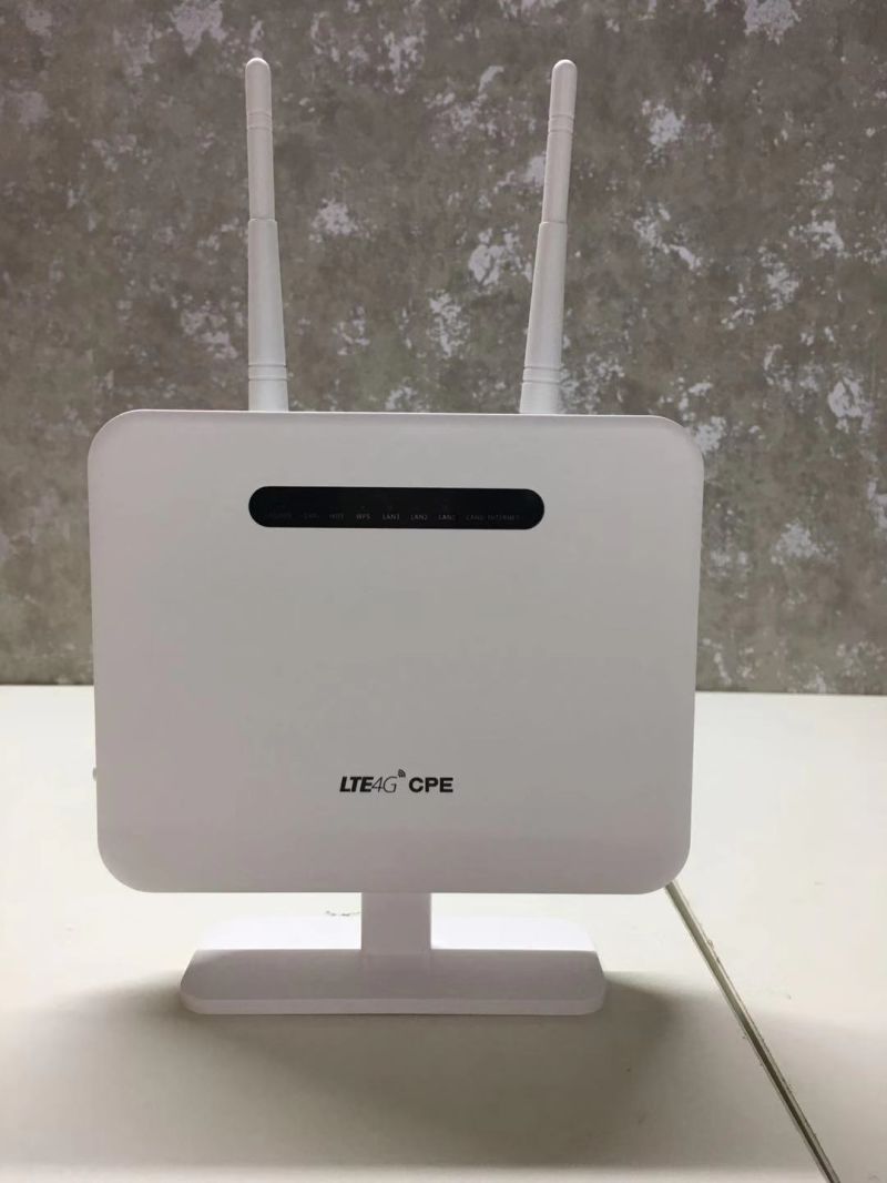 2g 3G 4G LTE Indoor CPE CAT6 300Mbps Wireless Network WiFi Router Frequency Can Be Customized Build-in Battery and SIM Card Slot