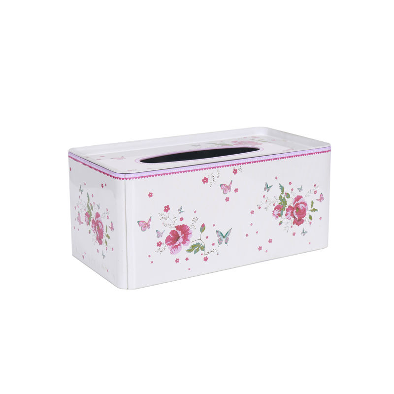 Empty Metal Tissue Tin Box for Paper Towel