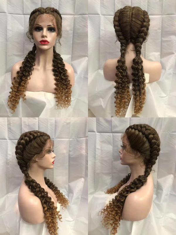 Box Braided Wigs for Black Women Braided Wigs Lace Front Glueless Braided Wig