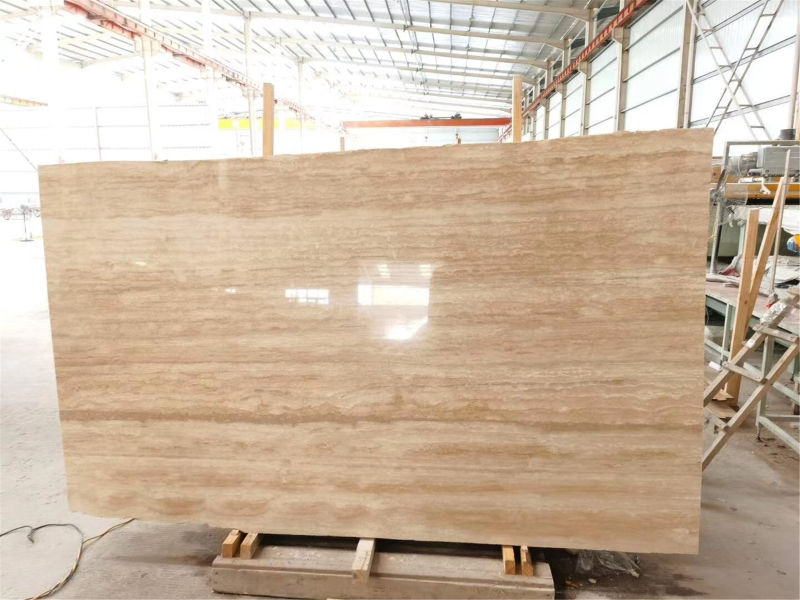 Beige Travertine Stone for Flooring Tiles Slabs Countertops/Worktops/Vanitytops
