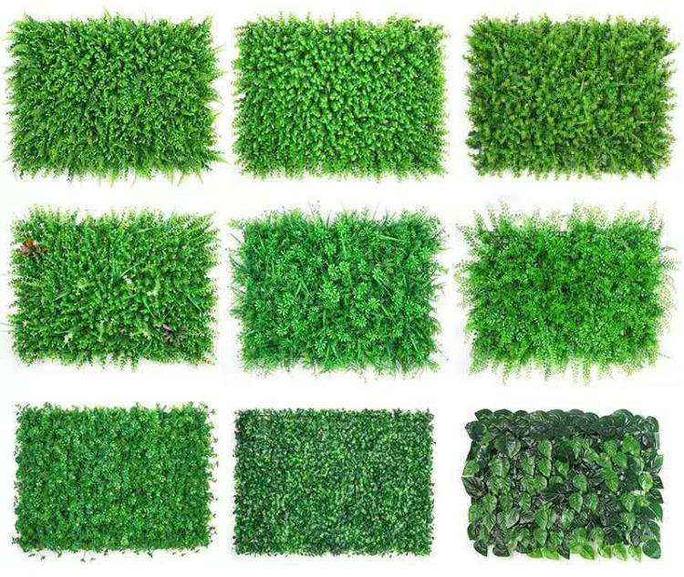 Hot Sale Anti-UV Green Fence Leaves Artificial Greenery Wall Panel Artificial Leaf Fence