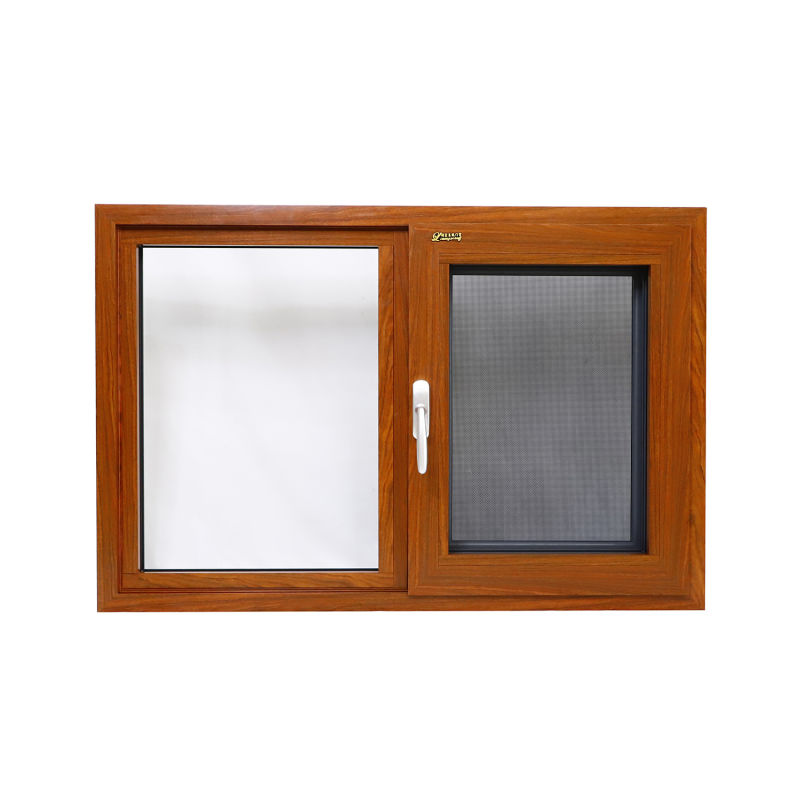 Aluminum Sliding Window with Fixed Window and Stainless Steel Sash